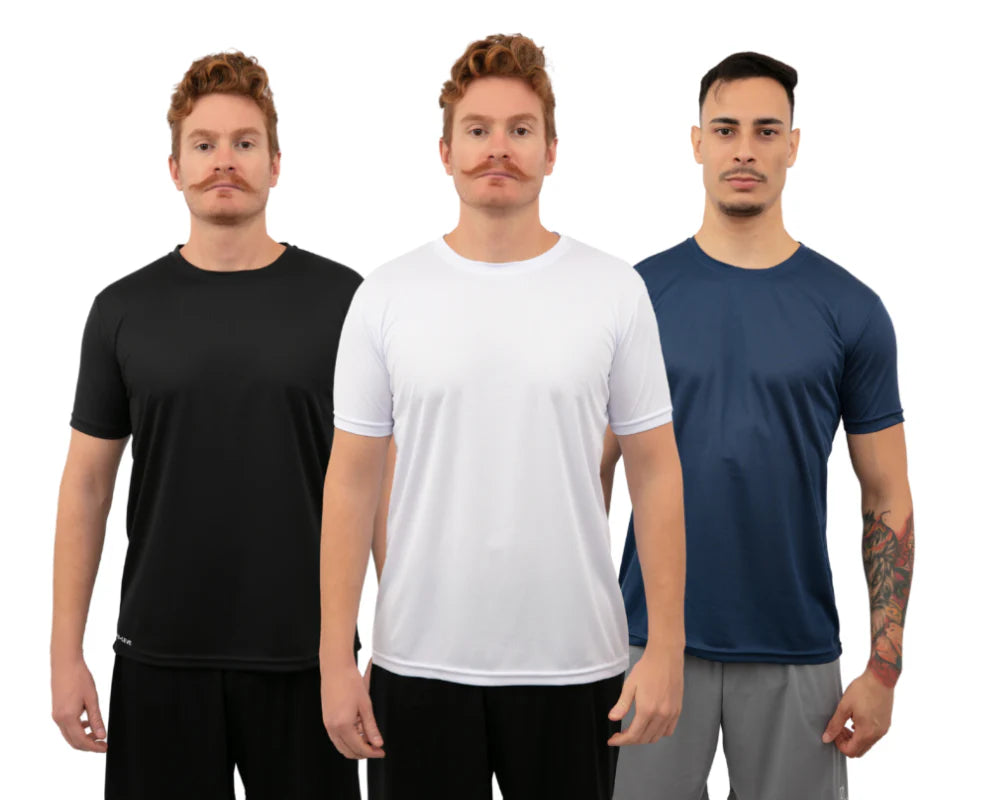 Kit 3 T-Shirt Tecnologica - Anti Suor e Anti Odor