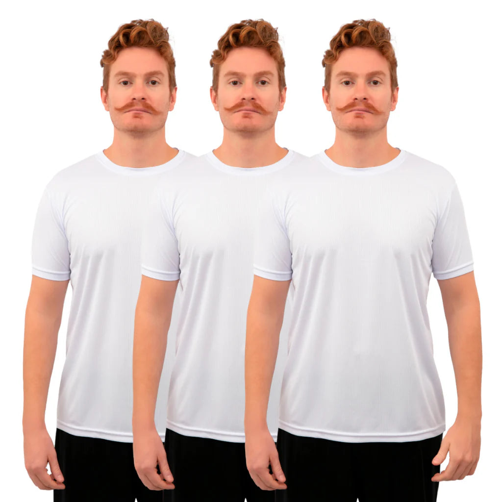Kit 3 T-Shirt Tecnologica - Anti Suor e Anti Odor