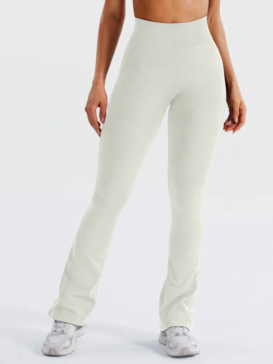 Flow® Mini Flare Leggings – Cremeweiß (29.5") - LEVEFIT