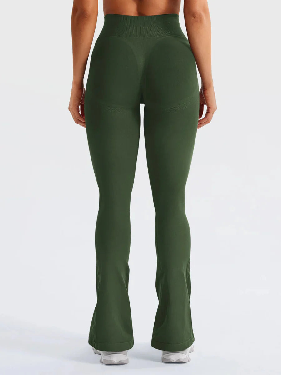 Flow® Mini Flare Leggings – Olivgrün (29.5") - LEVEFIT