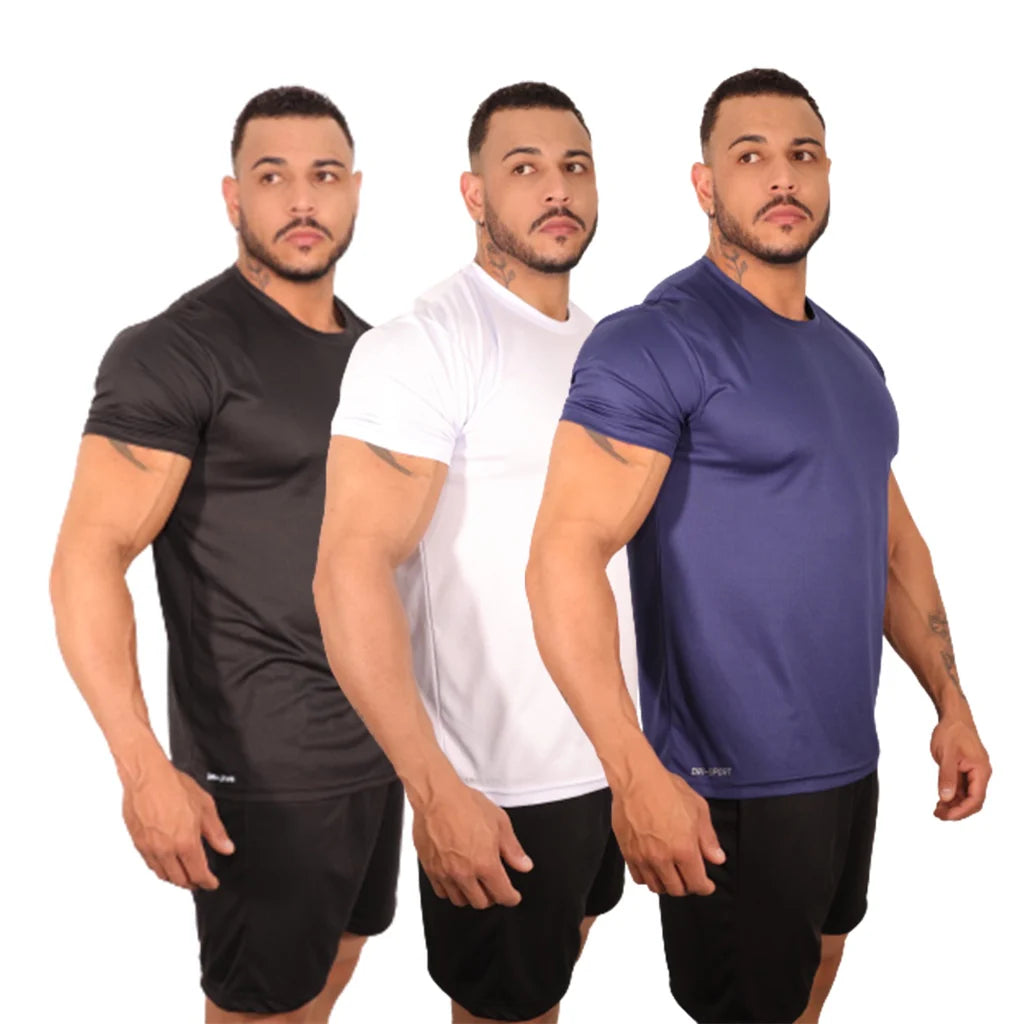 Kit 3 T-Shirt Tecnologica - Anti Suor e Anti Odor