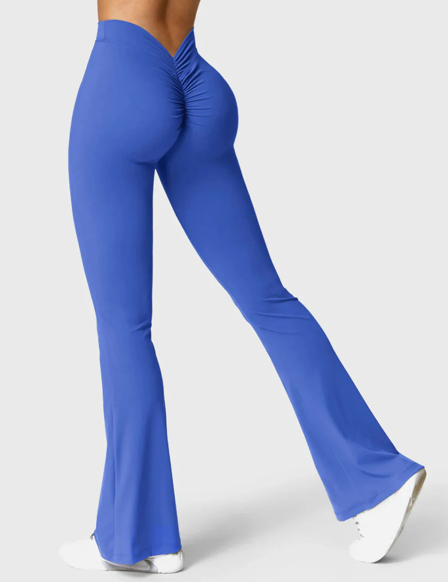 Curve® V - Back Flare Leggings – Königsblau (31,5") - LEVEFIT