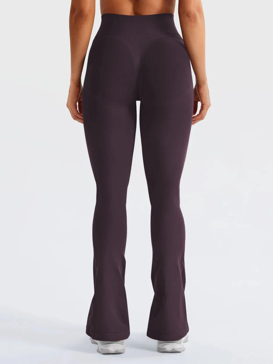 Flow® Mini Flare Leggings – Bordeauxbraun (29.5") - LEVEFIT
