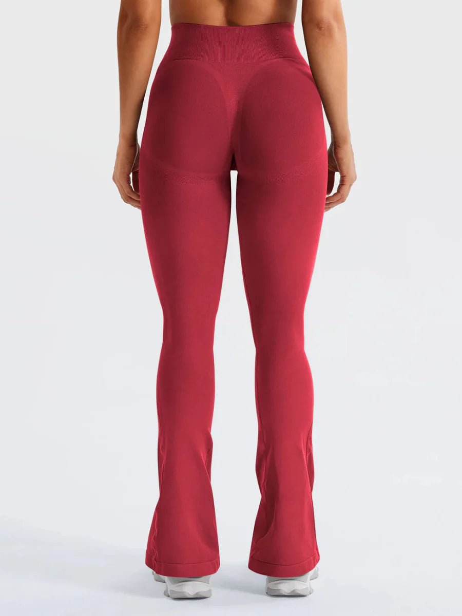 Flow® Mini Flare Leggings – Rubinrot (29.5") - LEVEFIT